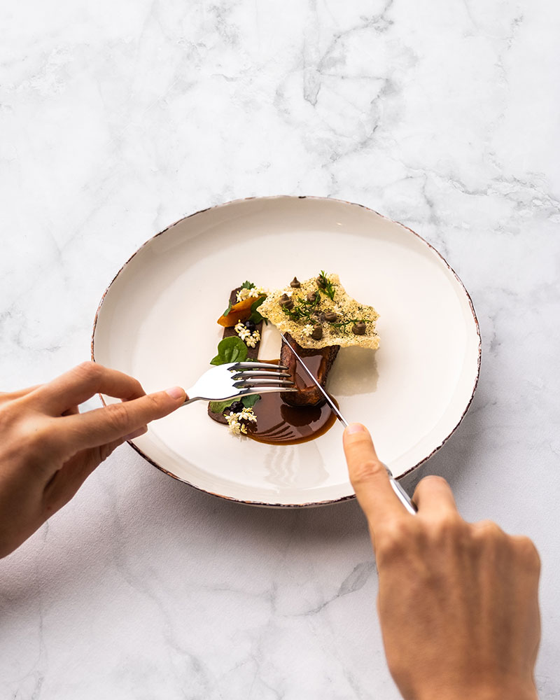 A lunch course at aperitif restaurant Ubud