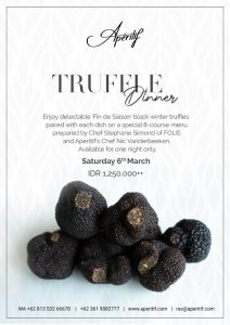 Truffle Dinner Apertif Ubud