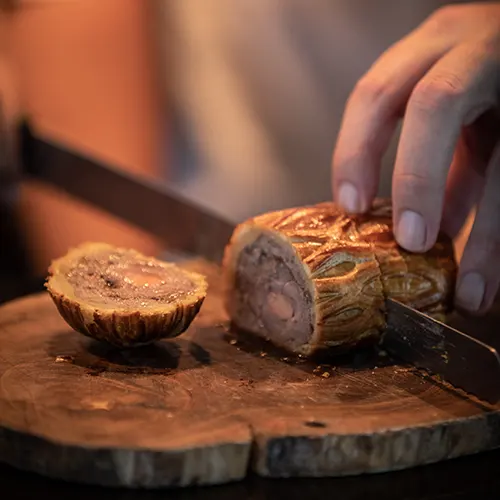 Apéritif Restaurant Venison Wellington