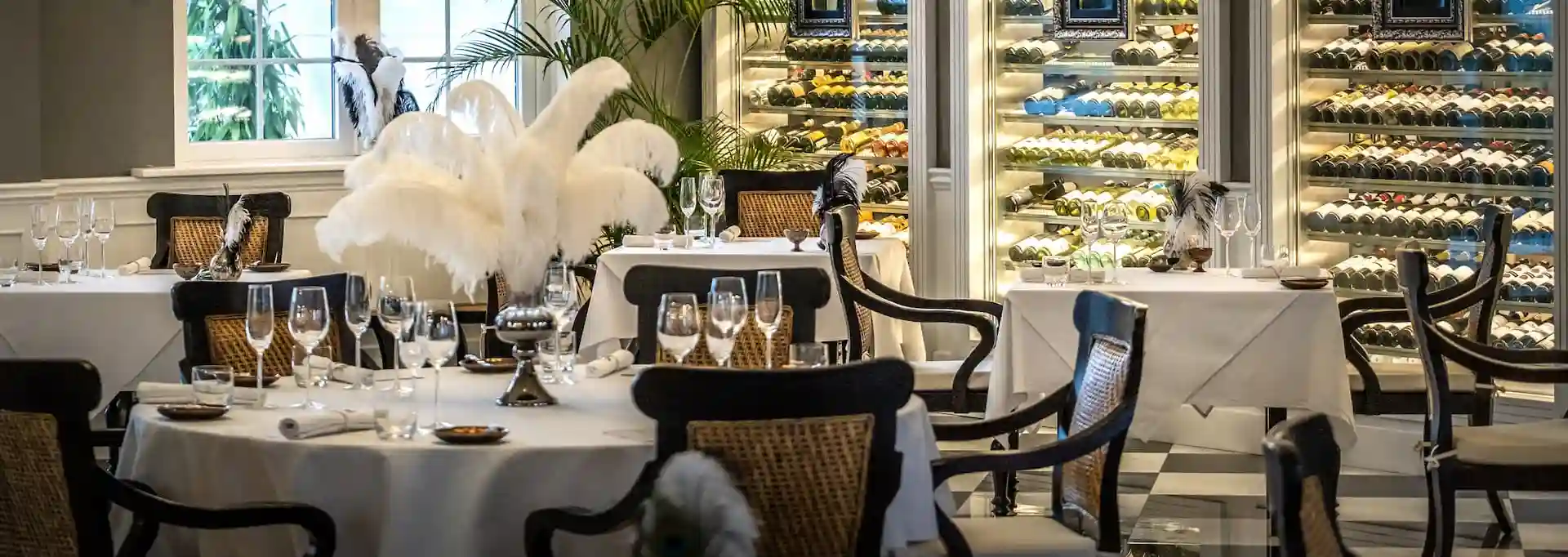Apéritif fine dining restaurant interior