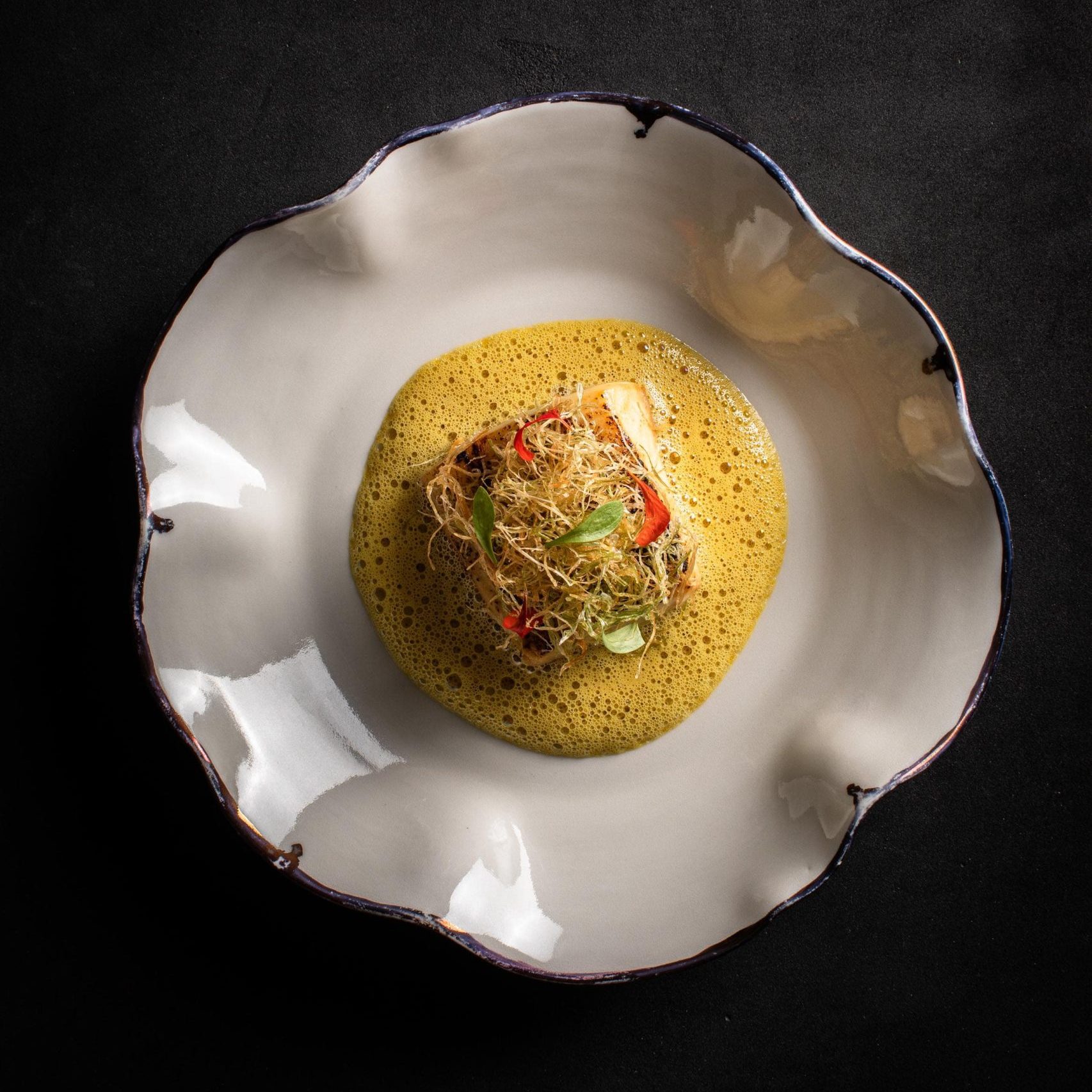 An elegantly prepared meal