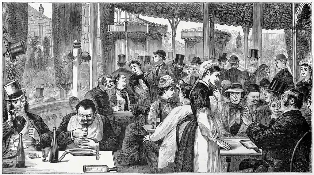 Fine Diners at the 1878 Paris International Exposition