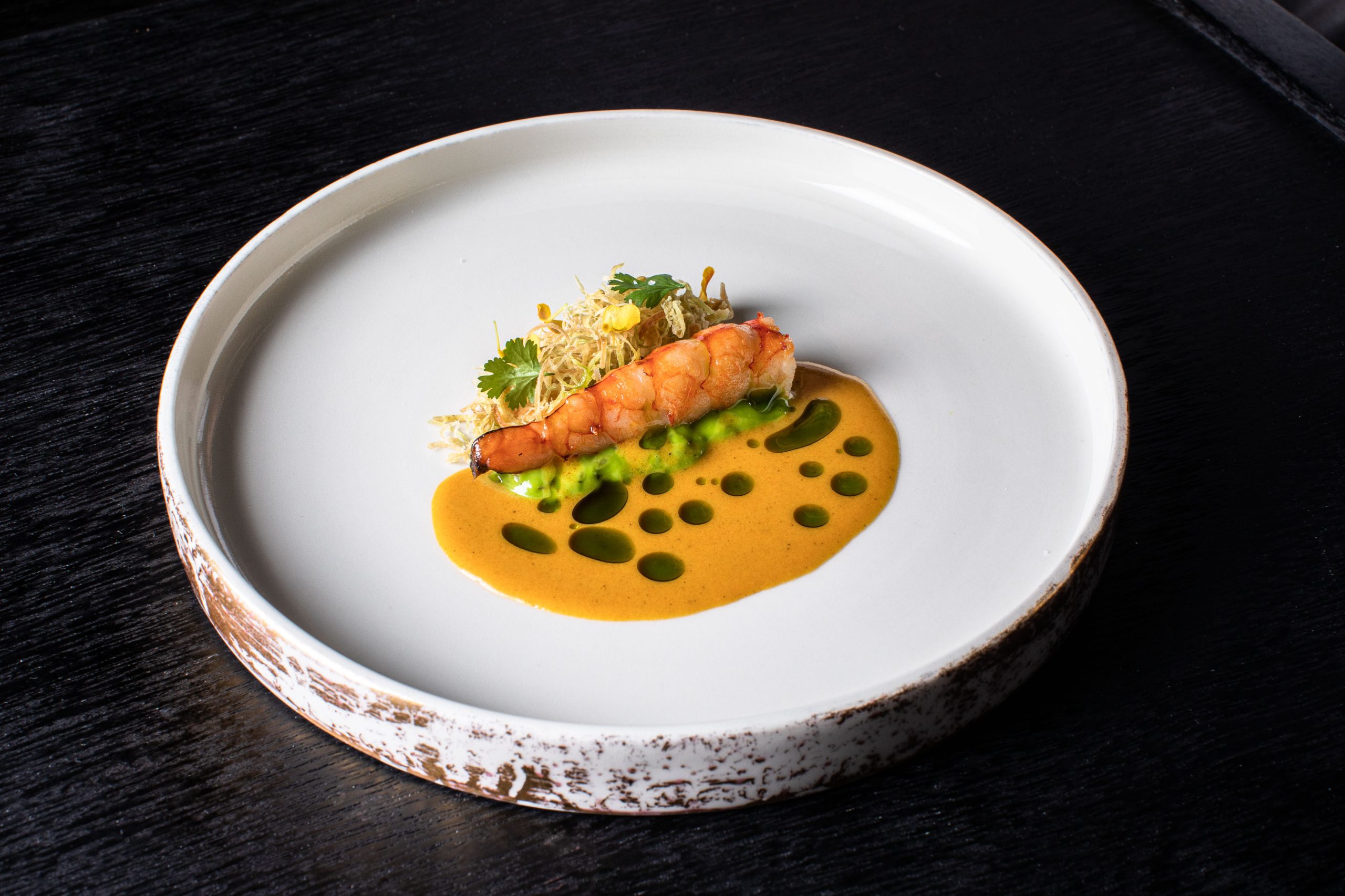 A Michelin star prepared meal in Indonesia