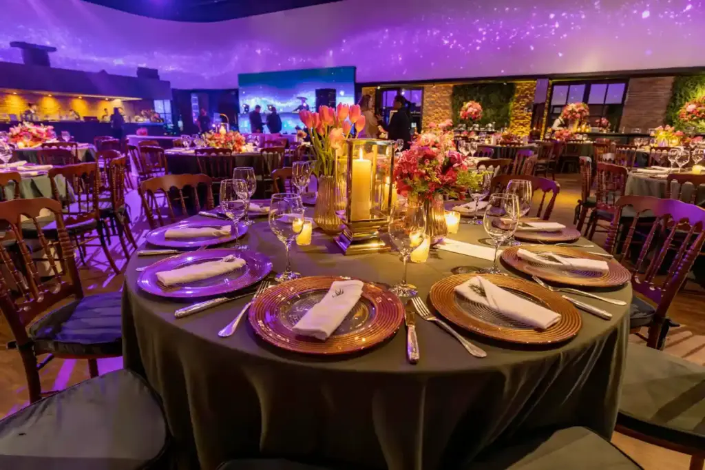 The interior of an upscale restaurant