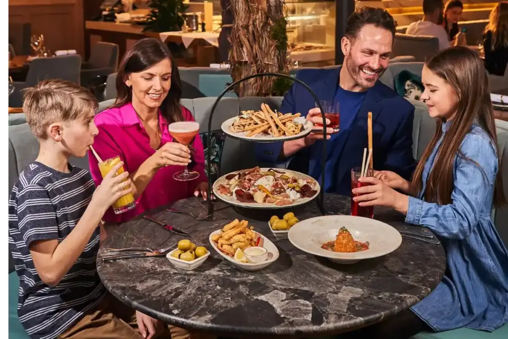 Fine dining with kids