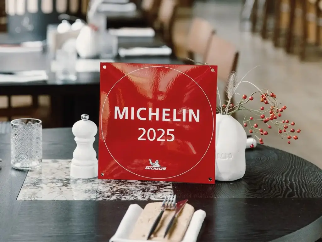 The Michelin 2025 sign