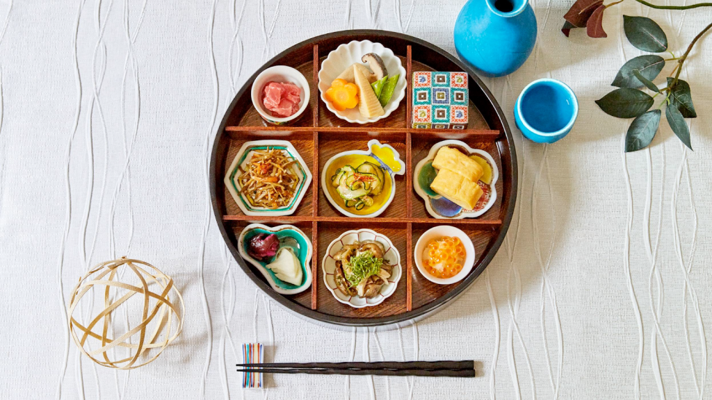 Small dishes that have been creatively presented and displayed