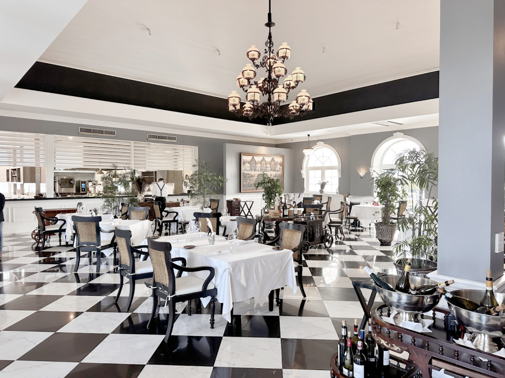 The dining room at Apéritif Restaurant, a fine dining restaurant in Ubud, Bali