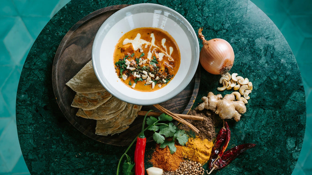 An Indian style dish from Musa Cafe & Art in Ubud