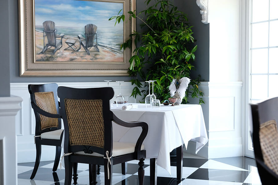 The dining table at Apéritif Restaurant, a fine dining restaurant in Bali