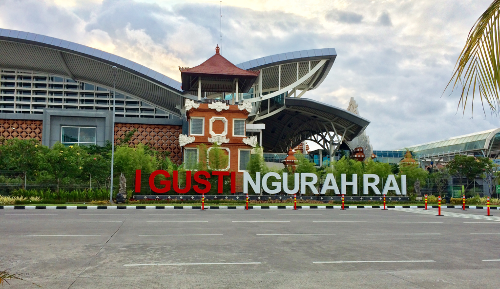 The Bali international airport in Denpasar