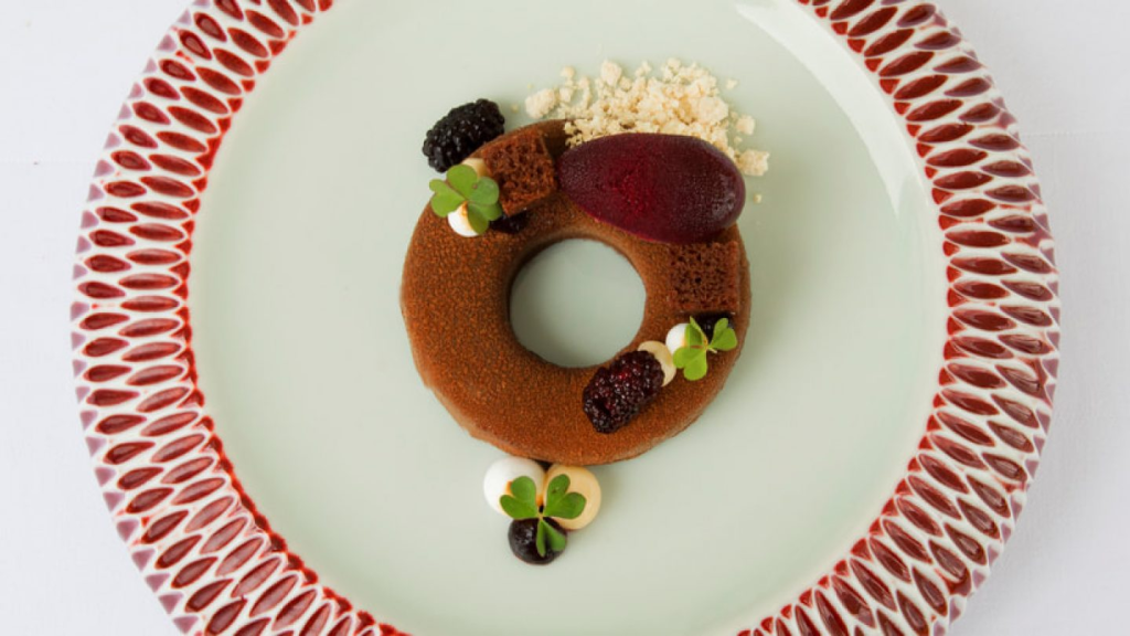 A fine dining dessert from Bali's Apéritif Restaurant