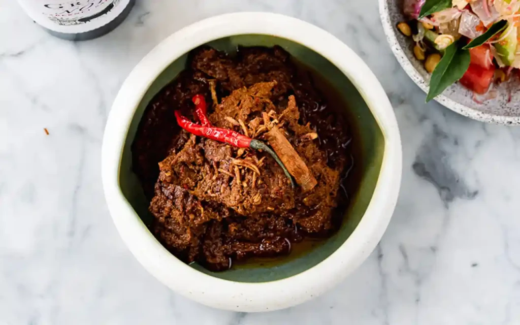 A contemporary Asian dish from Hujan Locale in Ubud