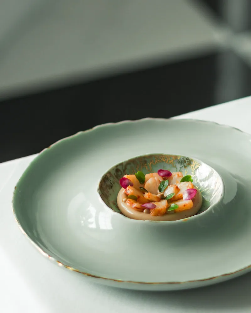 Aperitif Restaurant - King Prawn Guided by The Moon Cycle Menu