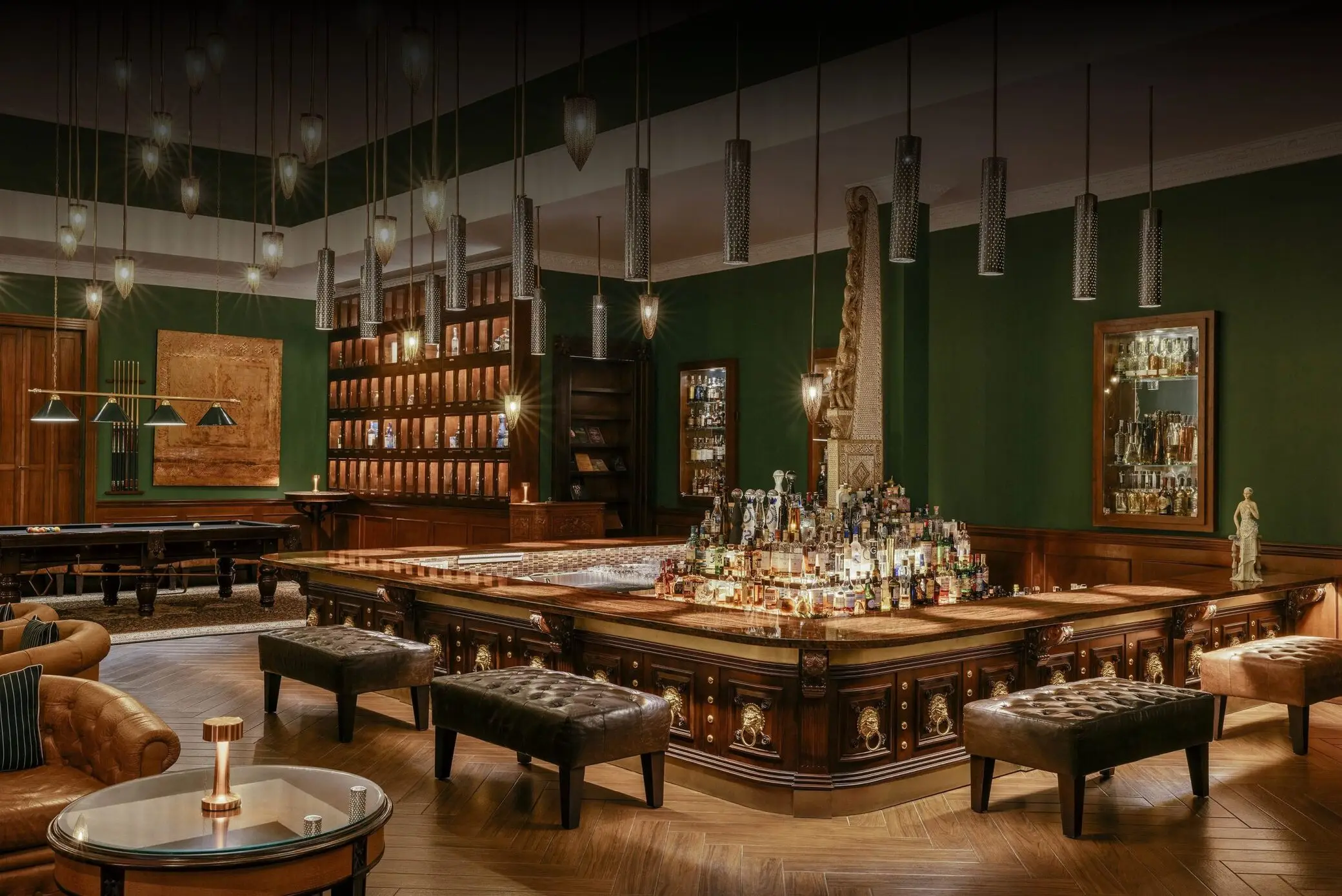 Pinstripe Bar Area
